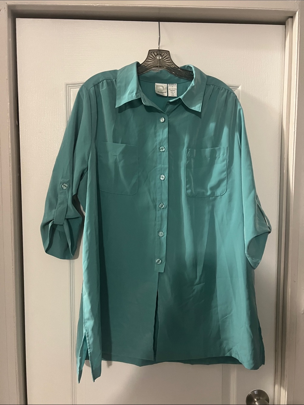 Teal Button Down Shirt